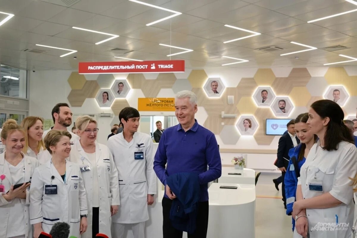    Мэр Москвы Сергей Собянин открыл новый флагманский центр в ГКБ имени Буянова.
