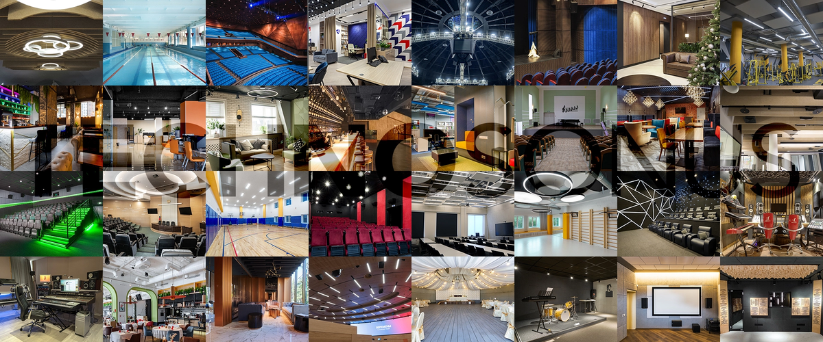 Многообразие реализованных объектов компанией ТехноСонус