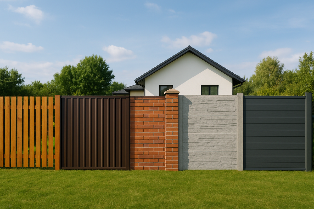 Сравнение заборов из разного материала