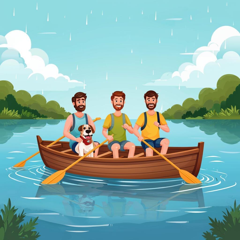 Трое в лодке не считая собаки. Москва 2025 г.