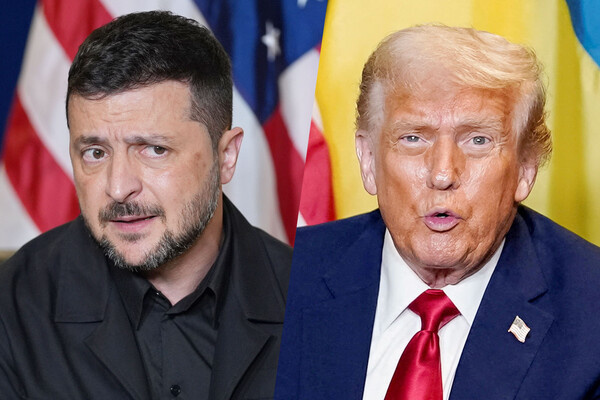 Президент США Дональд Трамп и президент Украины Владимир Зеленский во время переговоров на полях Генассамблеи ООН, 23 сентября 2025 года / AP/Reuters 