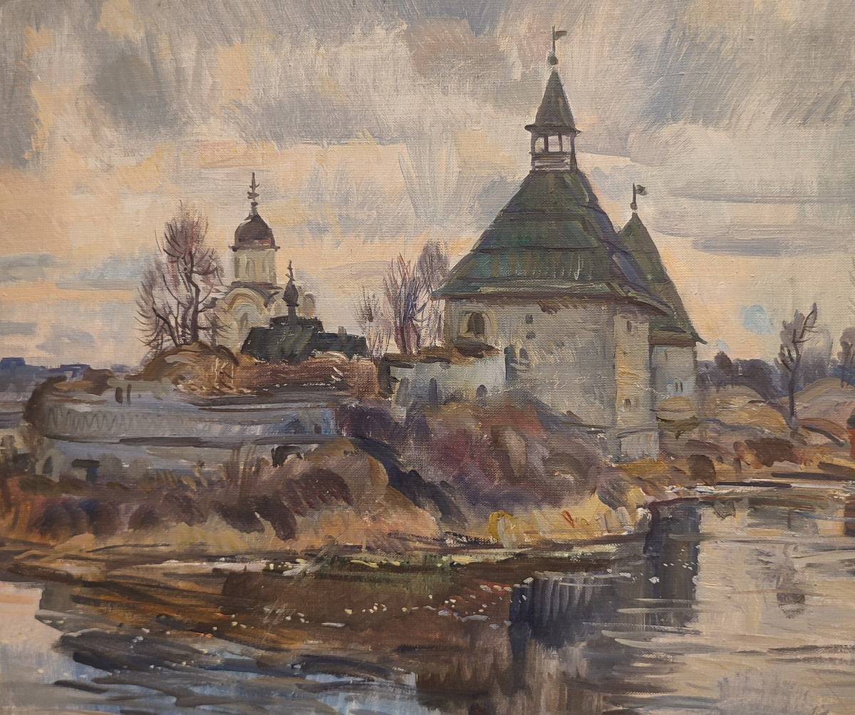 В. А Леднев. Серебристый день. 1980 год. 