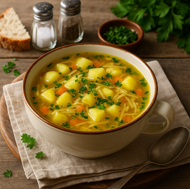 Суп картофельный с вермишелью без мяса рецепты от Дарики