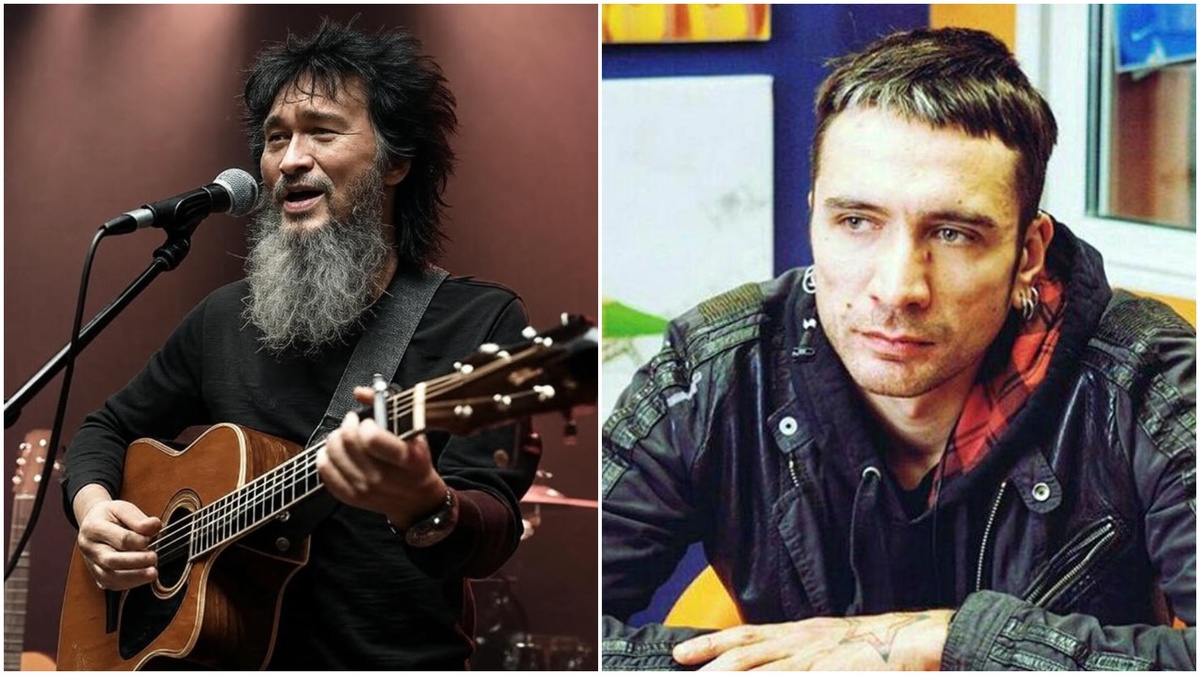 Справа - сын Виктора Цоя - Александр. Слева - каким бы мог быть Цой в наши дни, современная фото реконструкция с помощью нейросети