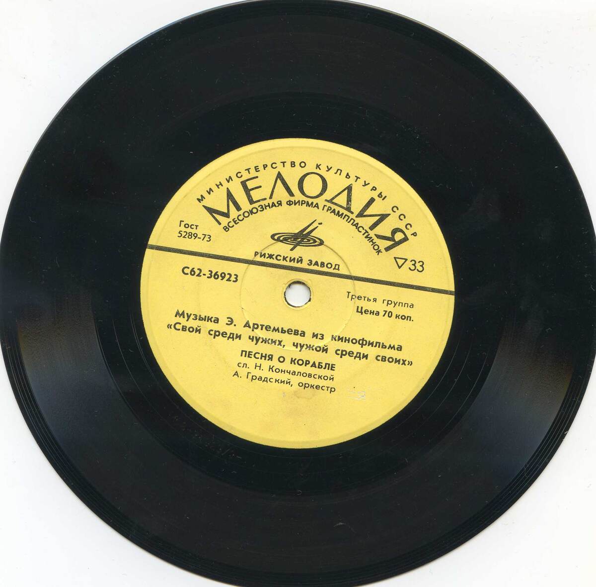 Эдуард Артемьев - Музыка из к/ф "Свой среди чужих, чужой среди своих" (1975) • "Мелодия" C62 36923-4