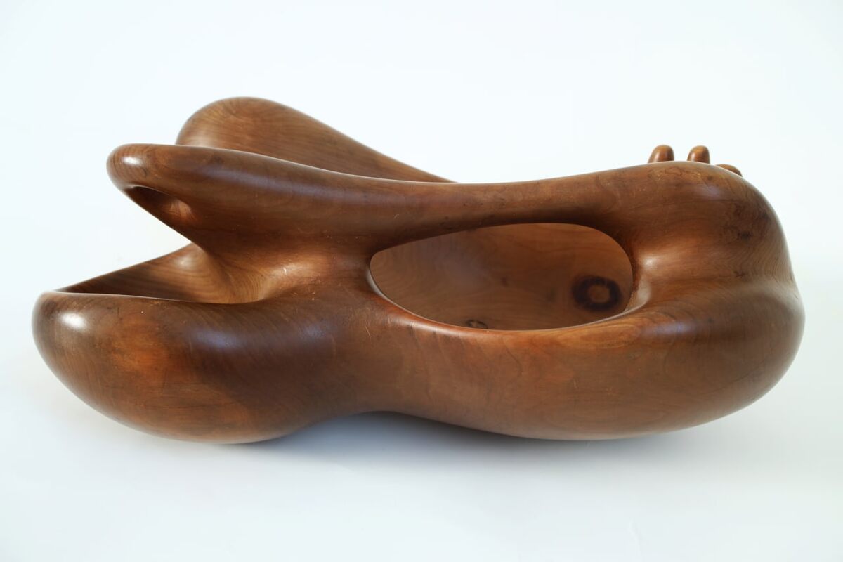 "Плавное движение" скульптура . 25см 15 см 12см 1991 г