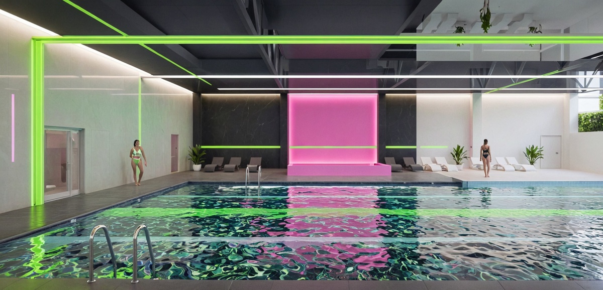 Дизайн - проект бассейна. Студия интерьеров Ольги Филипповой