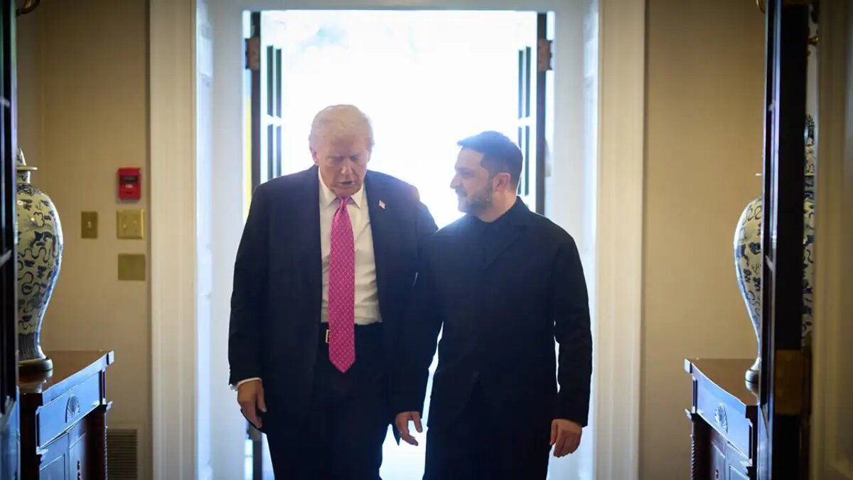    Дональд Трамп и Владимир Зеленский. © Соцсети