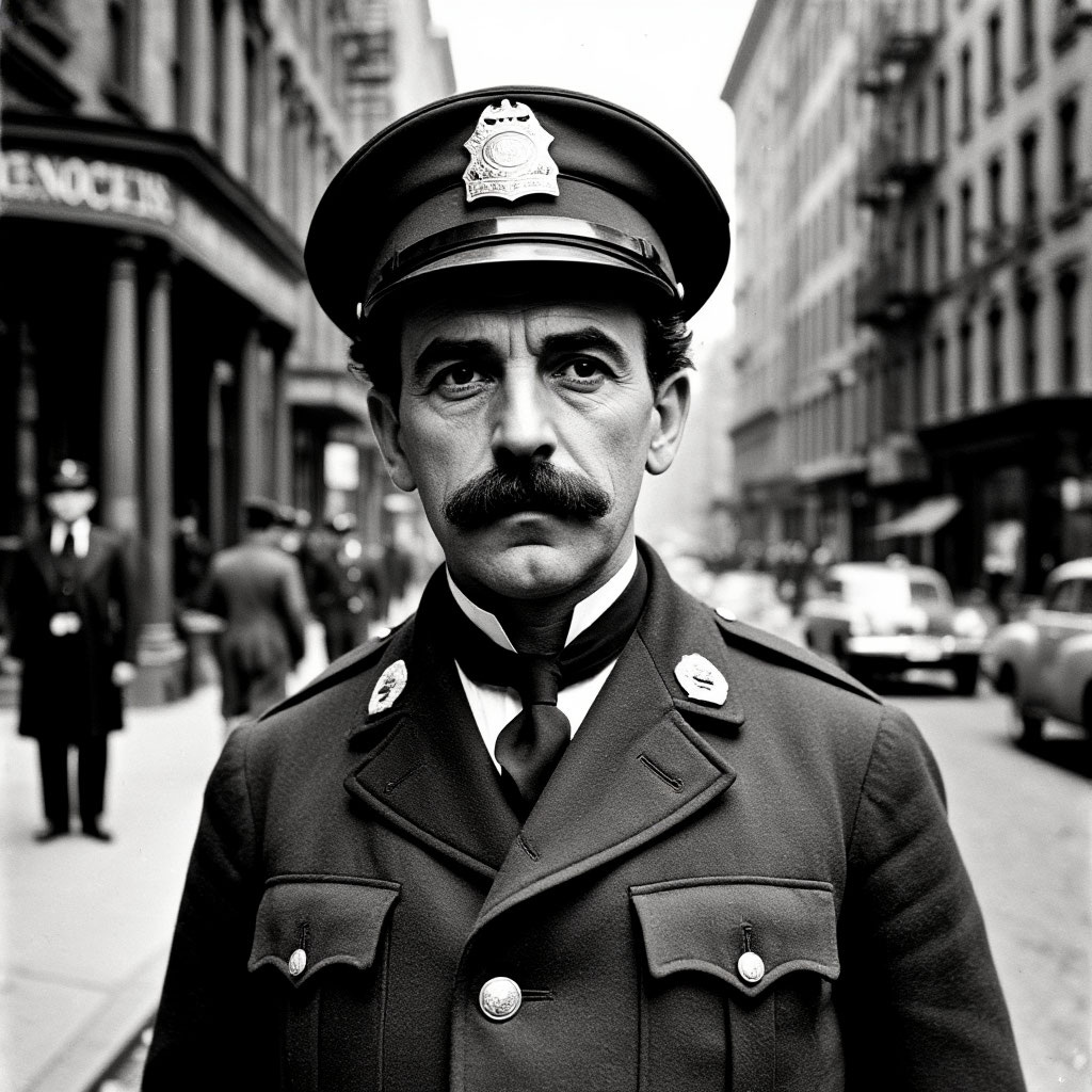19 век. Нью-Йорк. Полисмен.