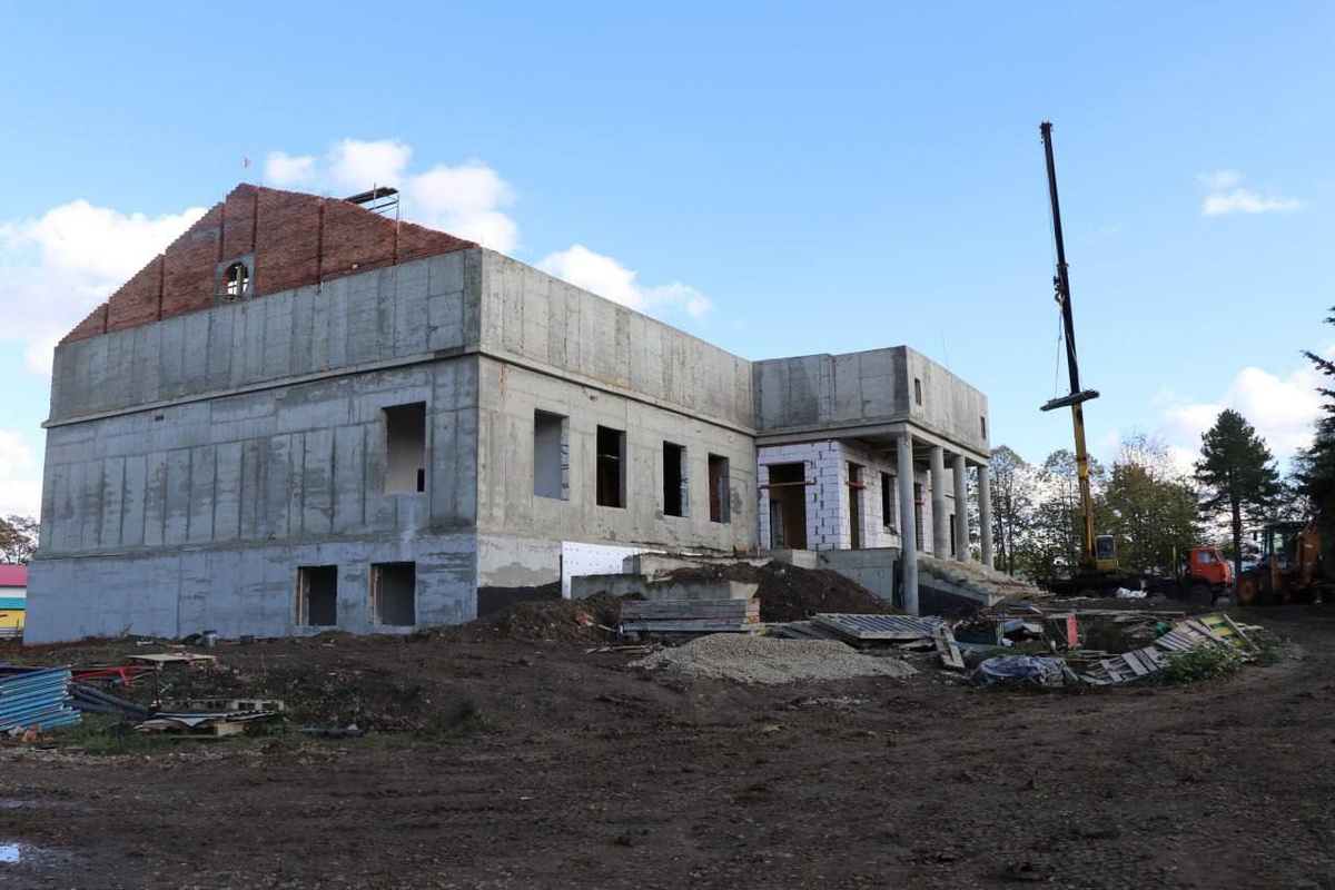    В станице Сергиевской продолжается строительство культурно-досугового центра