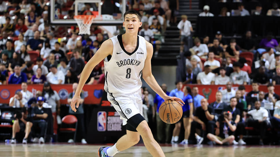 С ростом 206 см новичок «Бруклин Нетс» Егор Демин станет самым высоким разыгрывающим в НБА.📷Фото: Ethan Miller / Getty Images