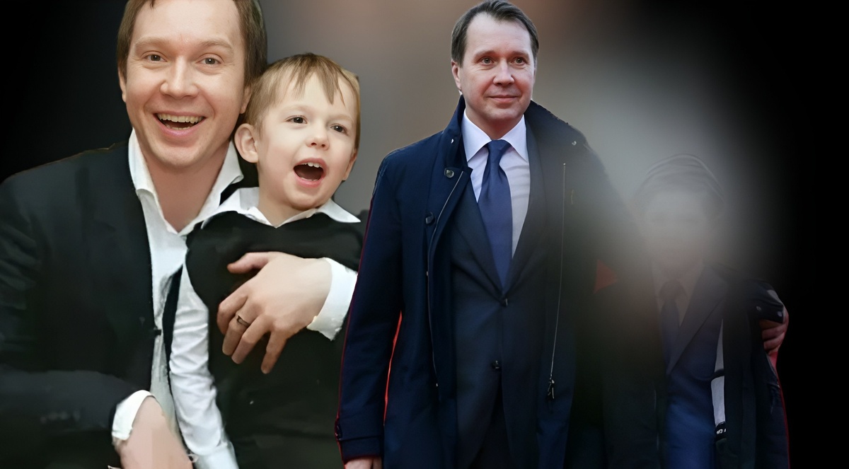 Евгений Миронов с сыном Петром