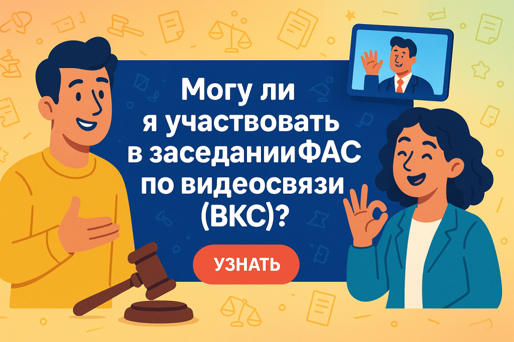    Могу ли я участвовать в заседании ФАС по видеосвязи (ВКС)?