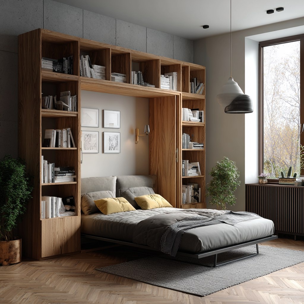 Кровать-шкаф  Источник: Midjourney