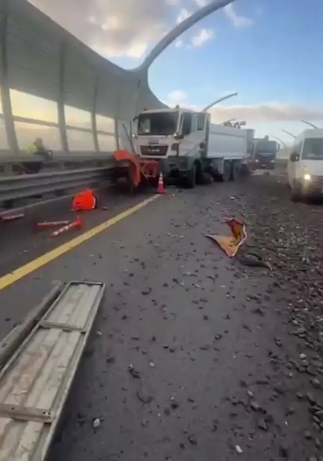    Фото: скриншот из видео в телеграм-канале «Мегаполис | ДТП и ЧП | Санкт-Петербург | Питер»