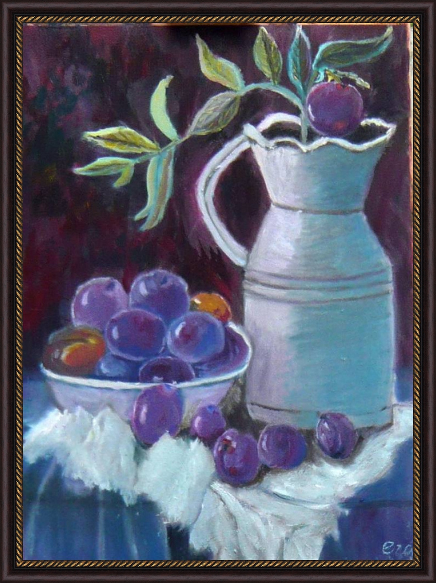 Масло, натюрморт, промасленная бумага.