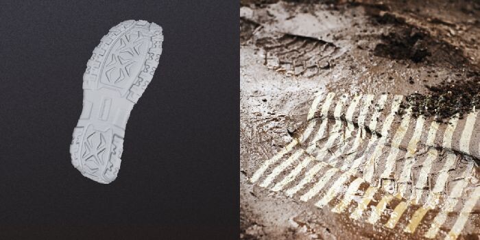 изучение отпечатка подошвы на грунте с использованием 3д сканером