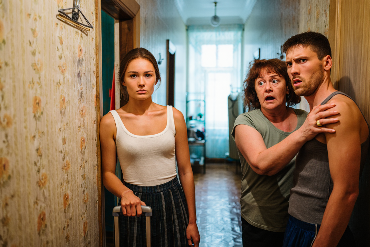 — Вещи твоей семьи я сложила в коридоре. На сбор остального у вас час, — спокойно сказала свекрови после того, что услышала накануне.