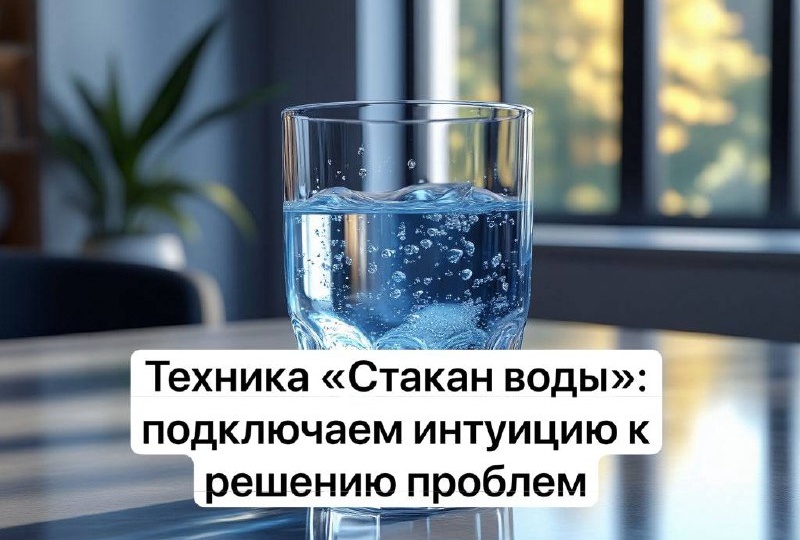 Техника «Стакан воды»: подключаем интуицию к решению проблем