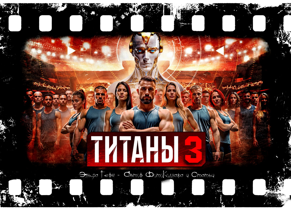 ФотоКоллаж Эльза Герм. "Титаны 3", 2025 год.