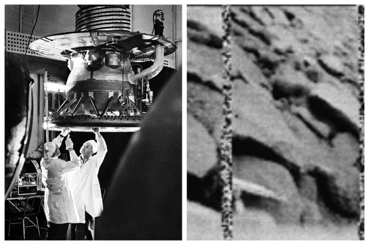    «Венера-9» сняла каменные россыпи под дождём из серной кислоты.