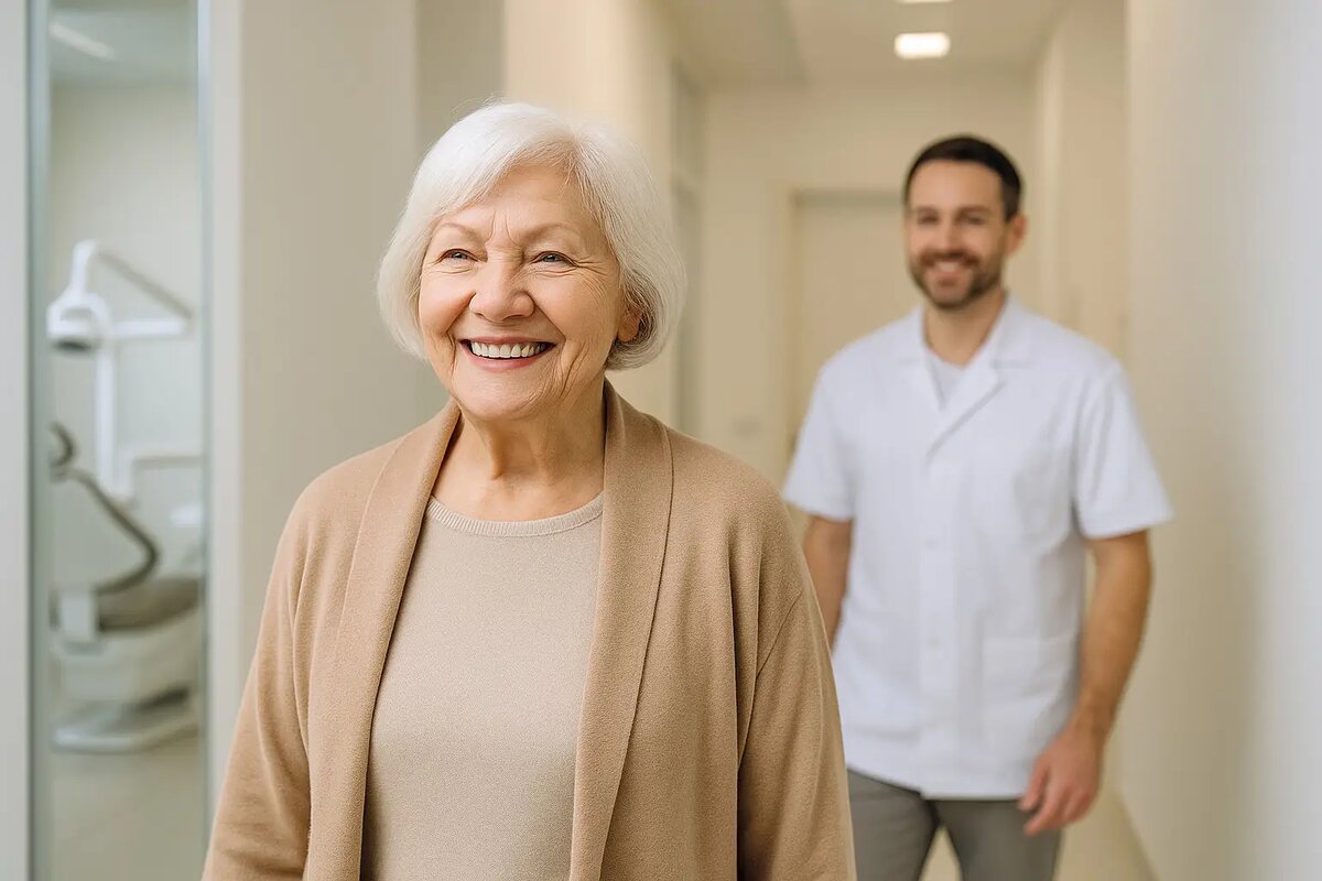 Жизнь меняется за один день благодаря технологии All on 4 на до и после