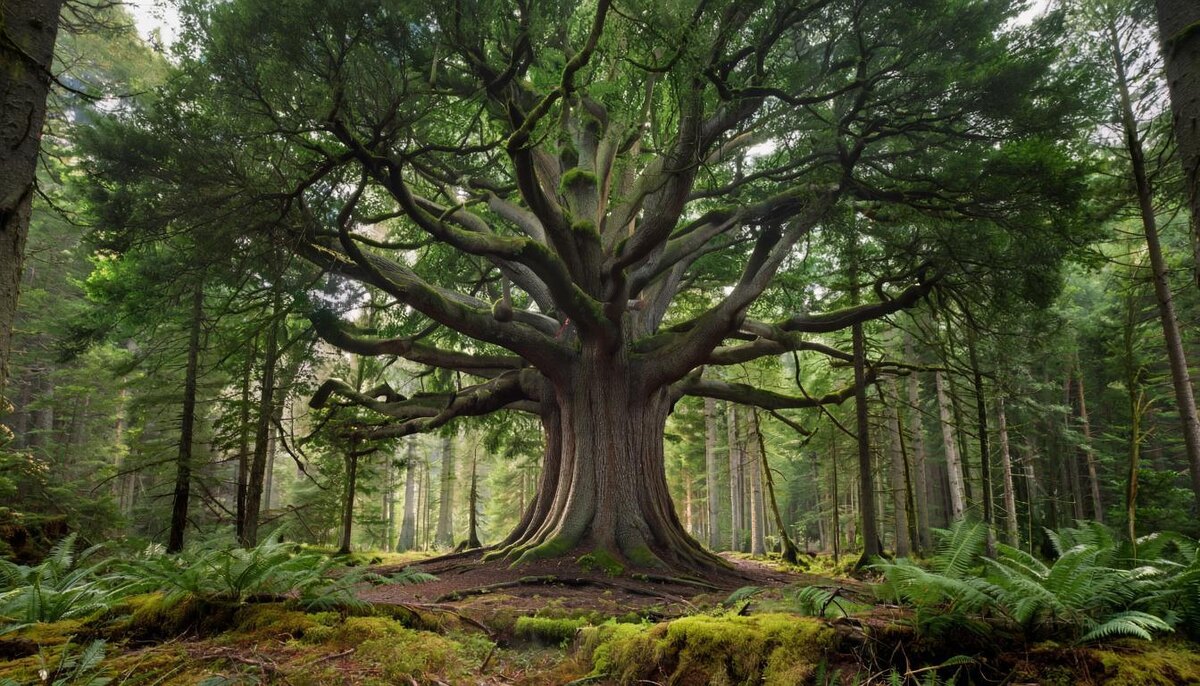 Янские Деревья могут отличаться друг от другое, но общее - это упрямство и стремление расти.