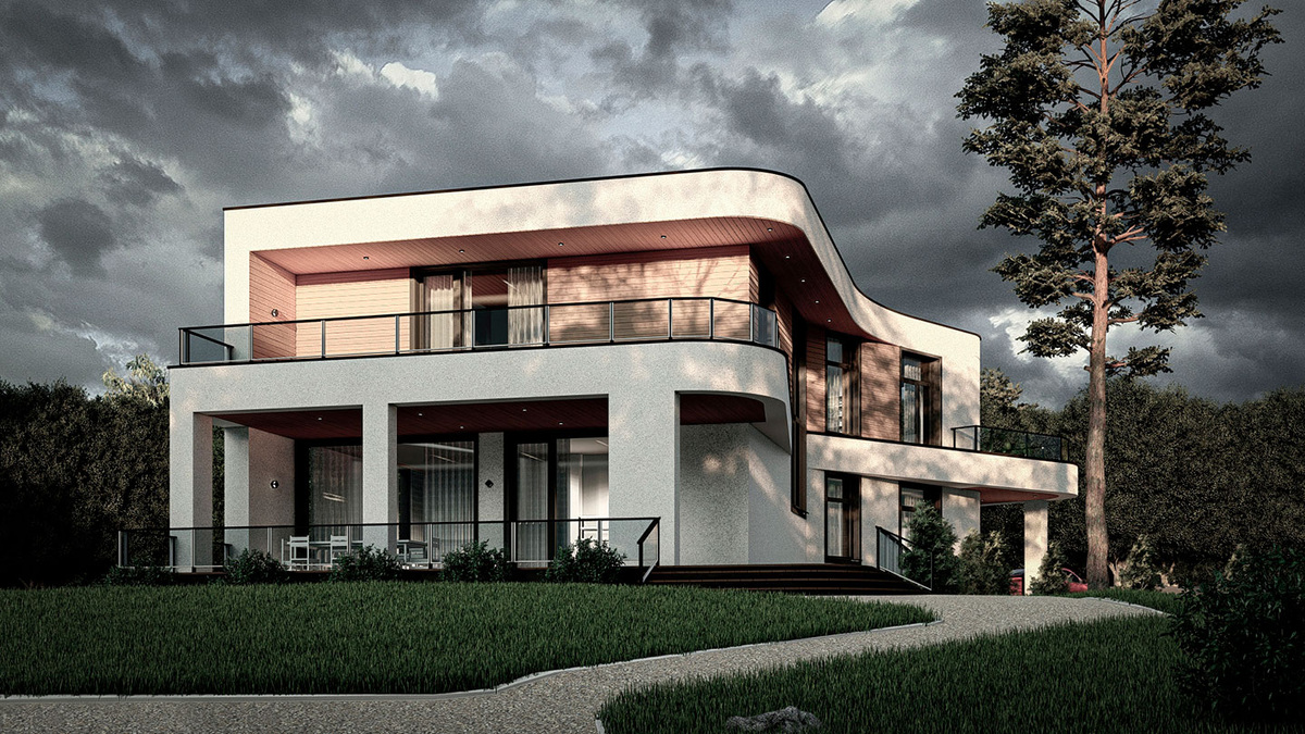 Pine house. Индивидуаьные проекты загородных домов. HOMESPRO