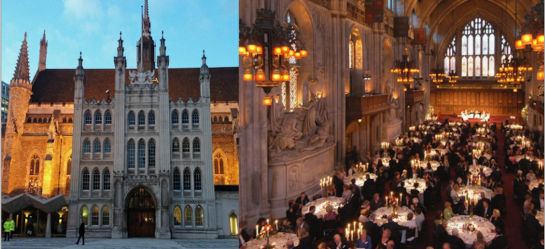 Гилдхолл снаружи и внутри