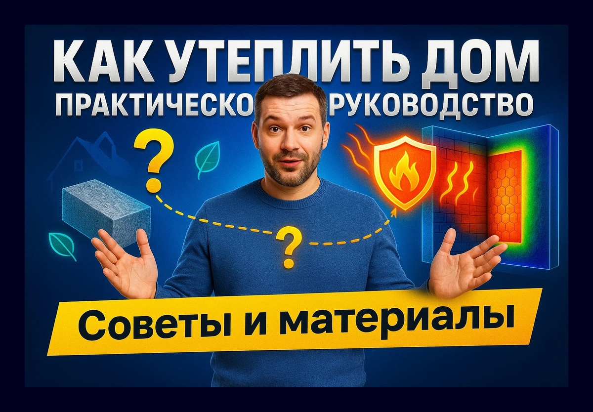 Как утеплить дом