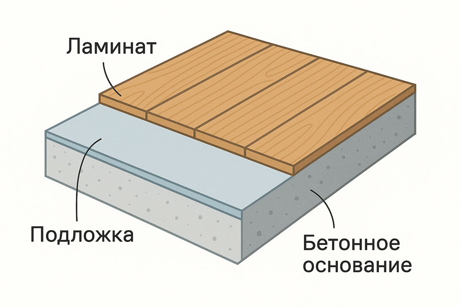 Подложка защищает замки, даёт тепло и тишину