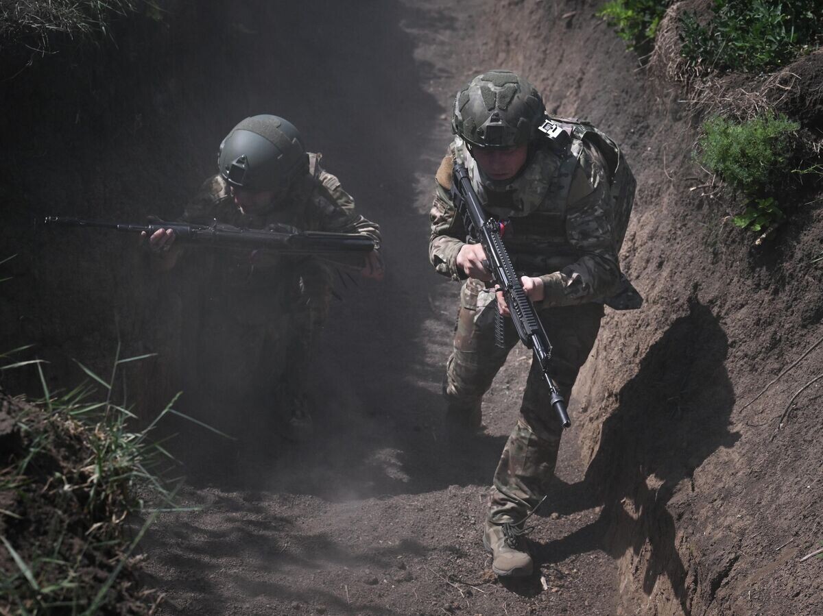    Подготовка штурмовых подразделений группировки войск "Центр" на полигоне в зоне СВО© РИА Новости / Станислав Красильников