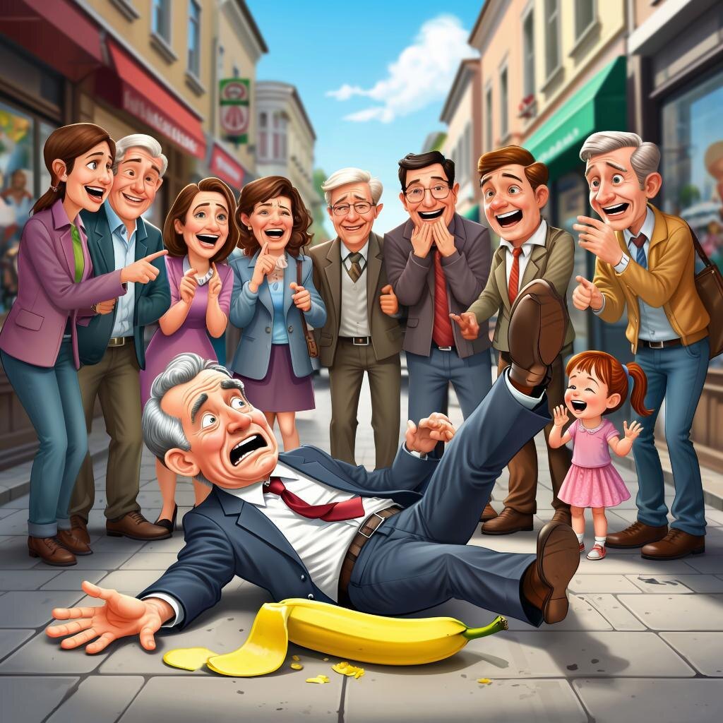 Современный эквивалент «попасть впросак» — оказаться в нелепой и неловкой ситуации на глазах у всех.