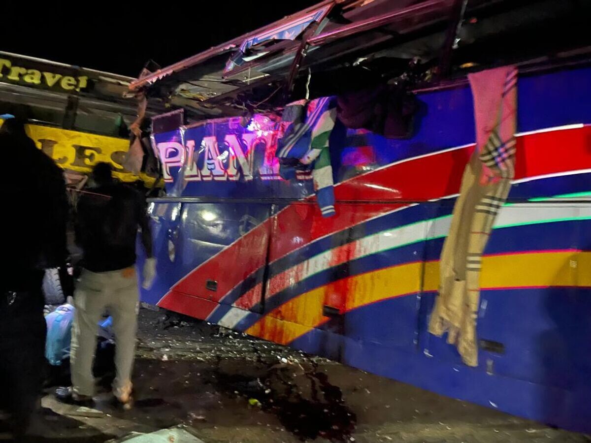    Последствия ДТП с участием четырех автомобилей в Уганде© Фото : Uganda Police Force