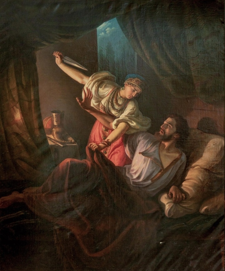 С. Грибков. Ревность Рогнеды. 1870 г.