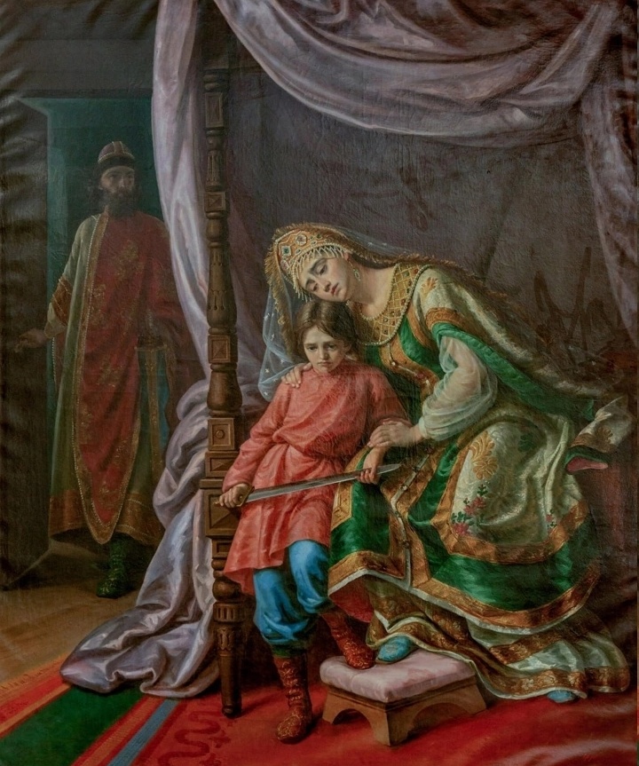 С. Грибков. Владимир и Рогнеда. 1884 г.