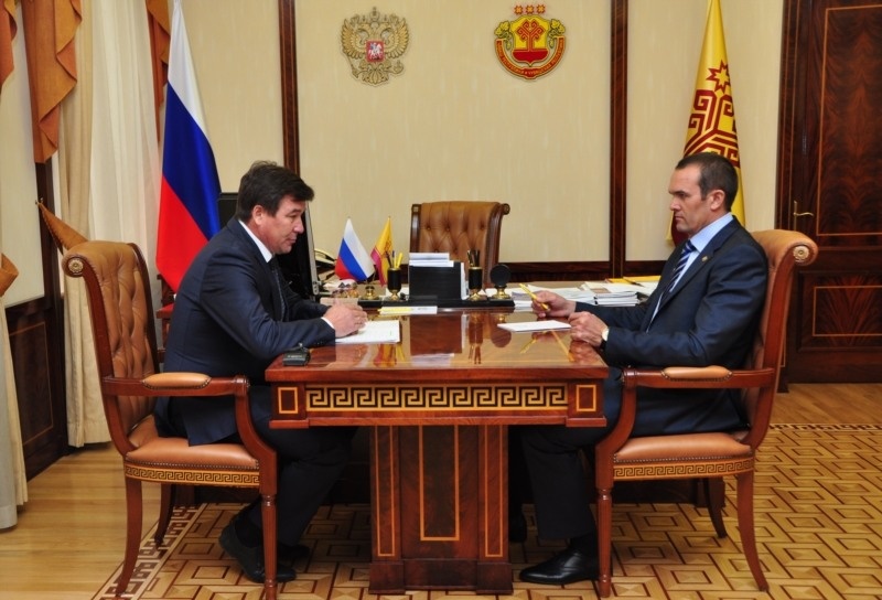 Марков О. И. и глава Чувашии М. В. Игнатьев