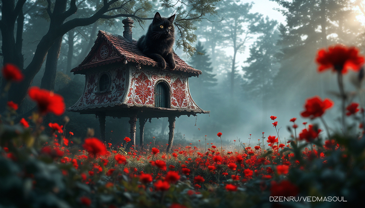 Авторское изображение @vedmasoul. Cгенерировано ИИ. Чистка рода, порча, крадник