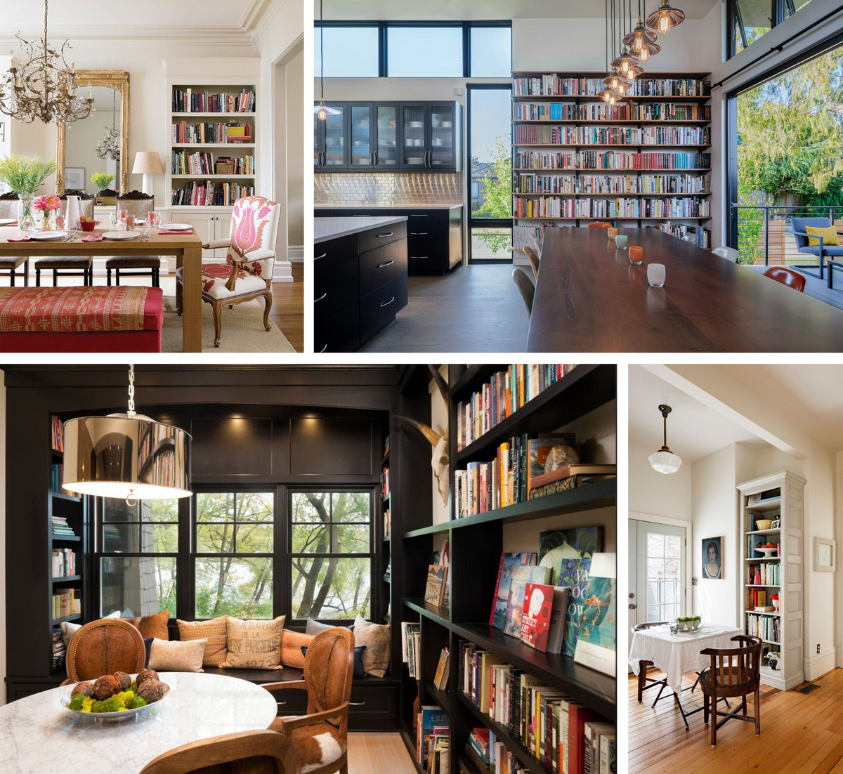 Библиотека в столовой зоне