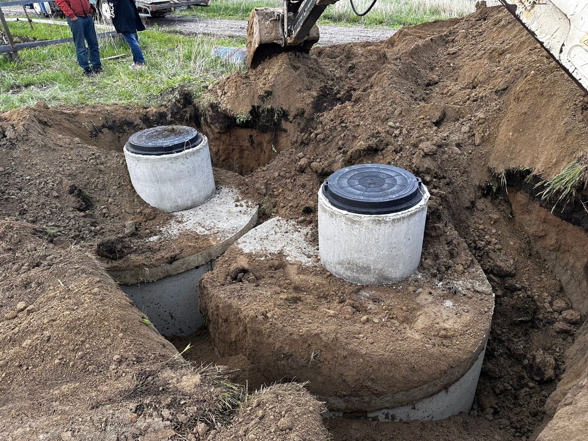 Двухкамерный септик. 