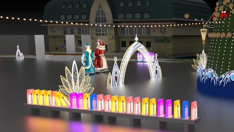     Эскизы фигур на Новый год в Барнауле. zakupki.gov.ru