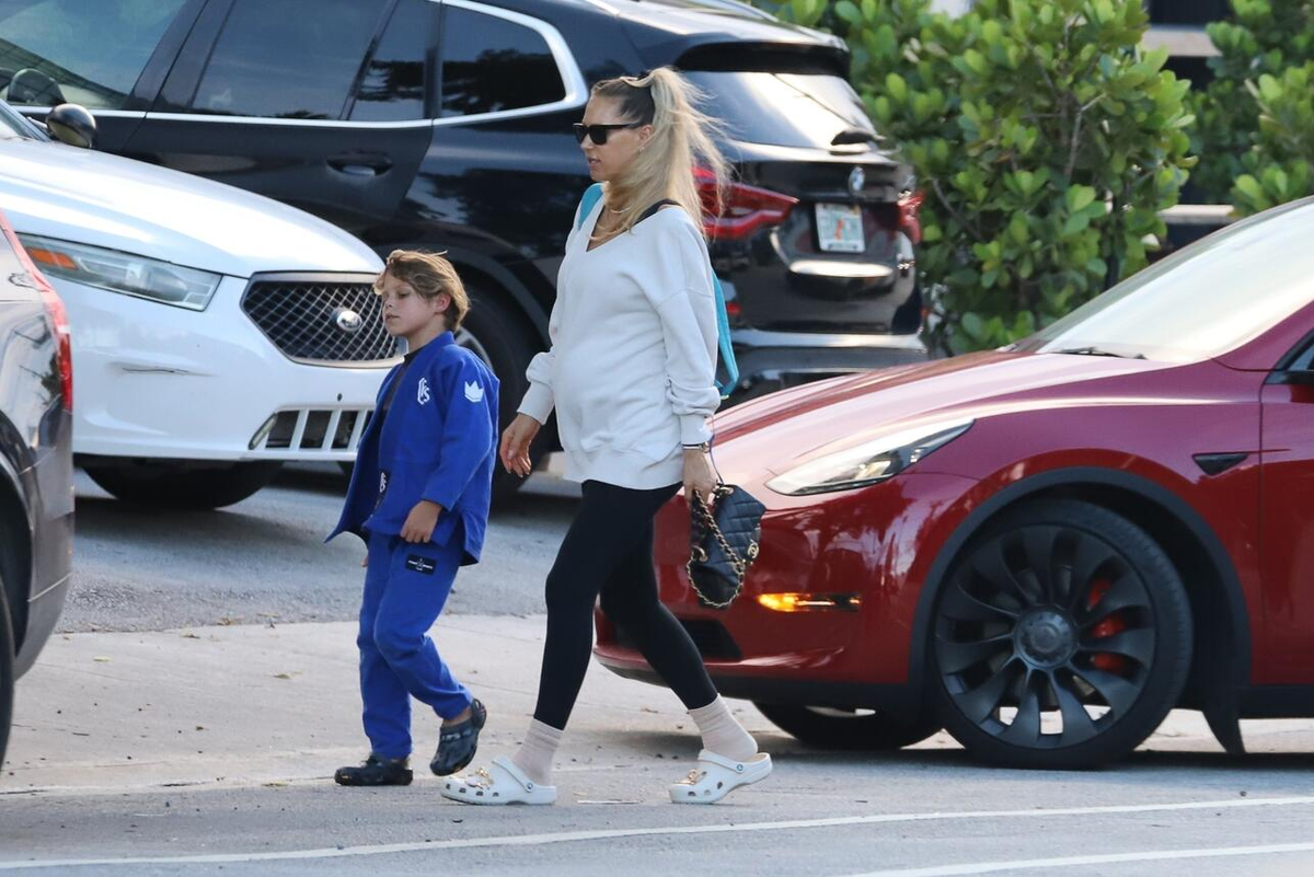 Анна Курникова с сыном