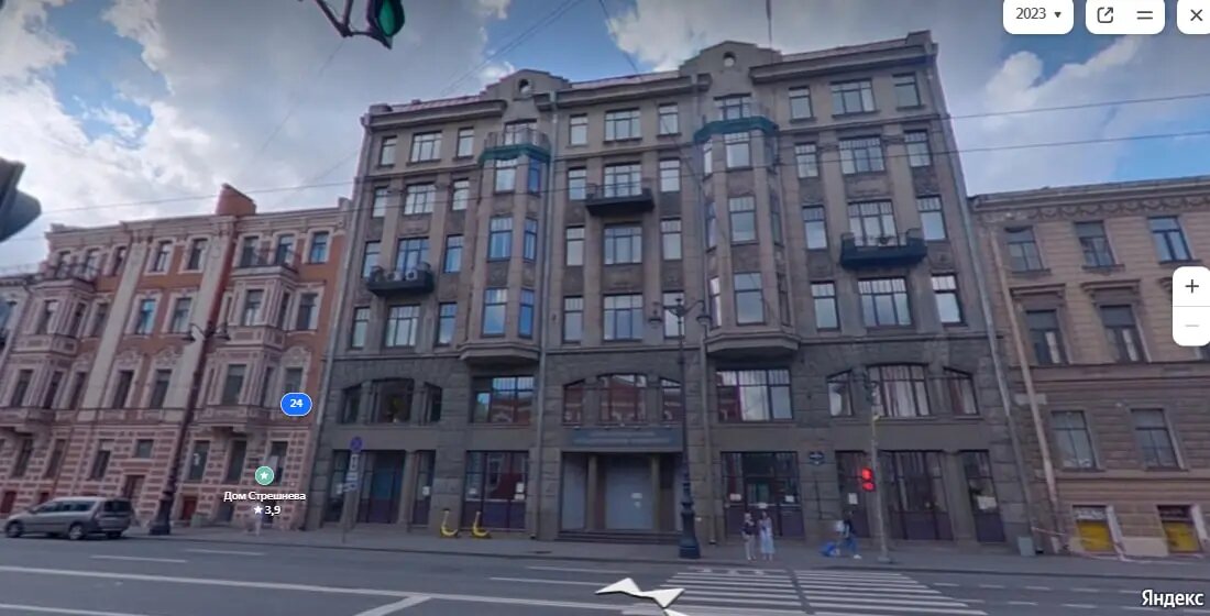     доходный дом вице-адмирала фон Нидермиллера. Фото: скриншот с сайта «Яндекс.Панорамы»