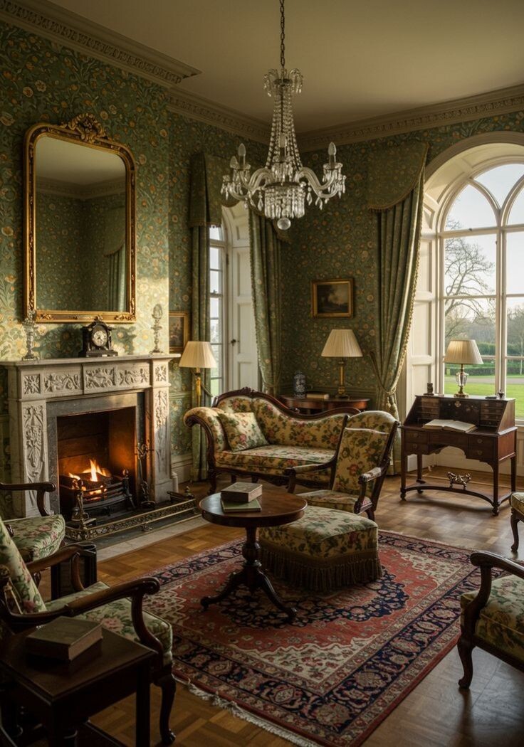 Пример интерьера в Викторианском стиле