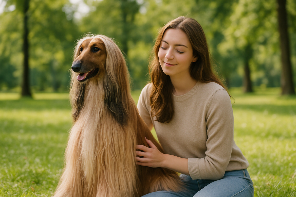 Хотите узнать про собак с самой красивой шерстью? Мы расскажем. Афганская борзая / Шелковистая струящаяся шерсть. Изображение: Howl