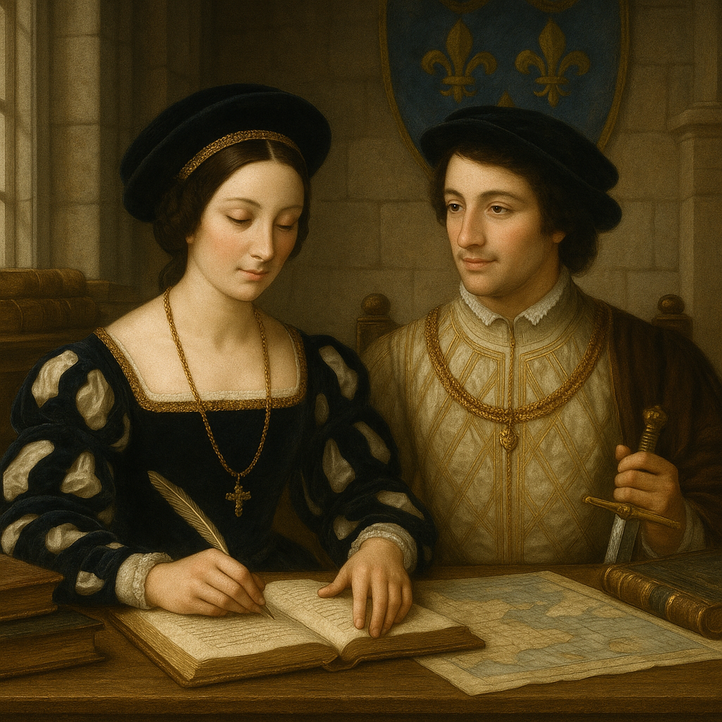 Юные Маргарита и Франциск, создано ИИ