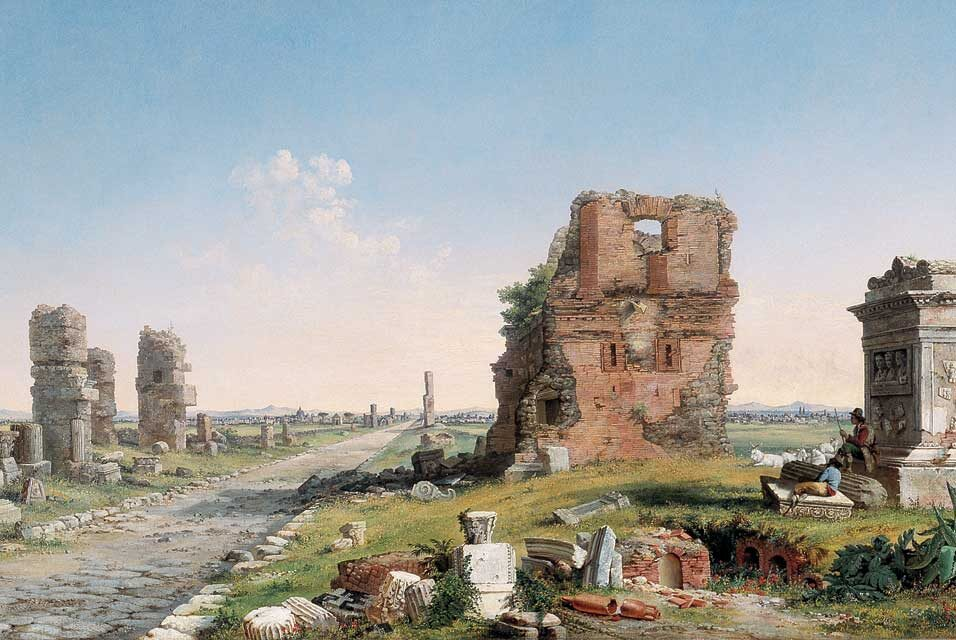 Дж. Л. Чепмен. Аппиева дорога. 1867 год.