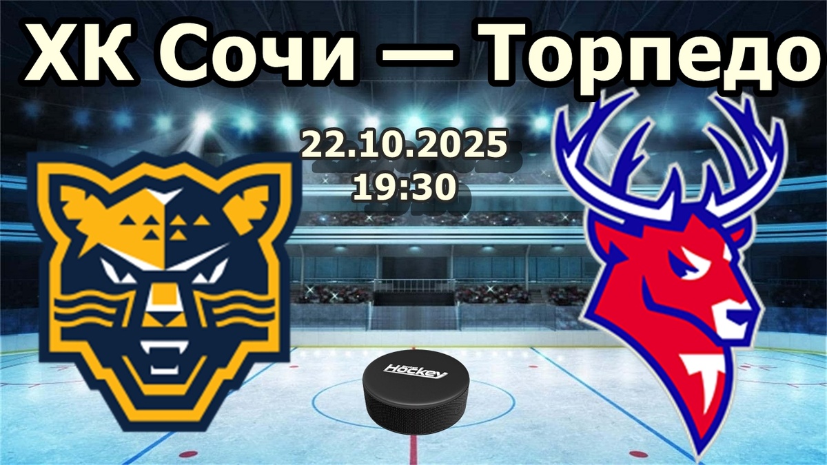 ХК Сочи — Торпедо прогноз на хоккей