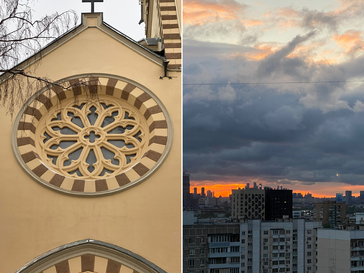 Фото автора канала. Евангелическо-лютеранский кафедральный собор святых Петра и Павла. Закат.