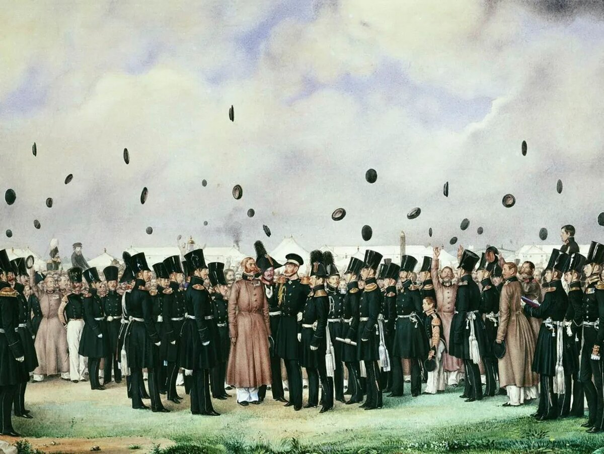 Встреча в лагере лейб-гвардии Финляндского полка великого князя Михаила Павловича 8 июля 1837 года (фрагмент; худож. П. А. Федотов) (фото из интернета; здесь как иллюстрация)